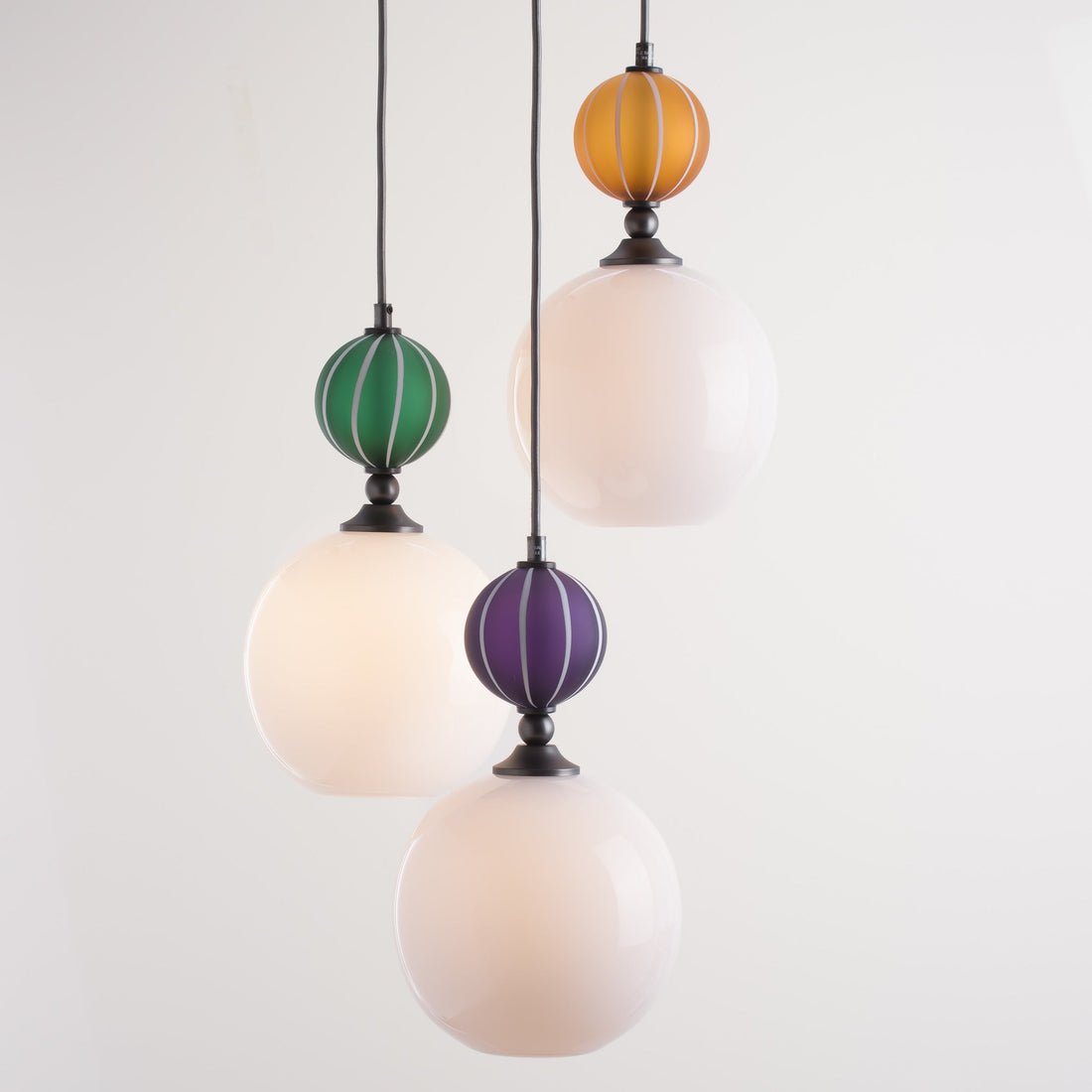 Striped Pop Light Standard Cluster - White/Various