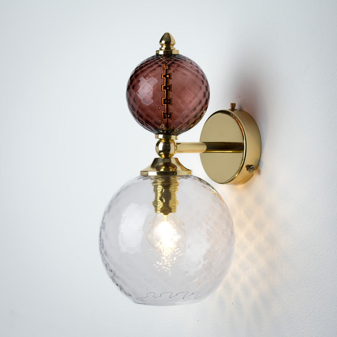 Pop Petite Wall Light - Clear/Tea