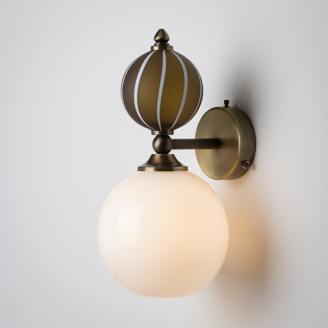 Striped Pop Petite Wall Light - Sargasso/Stripe