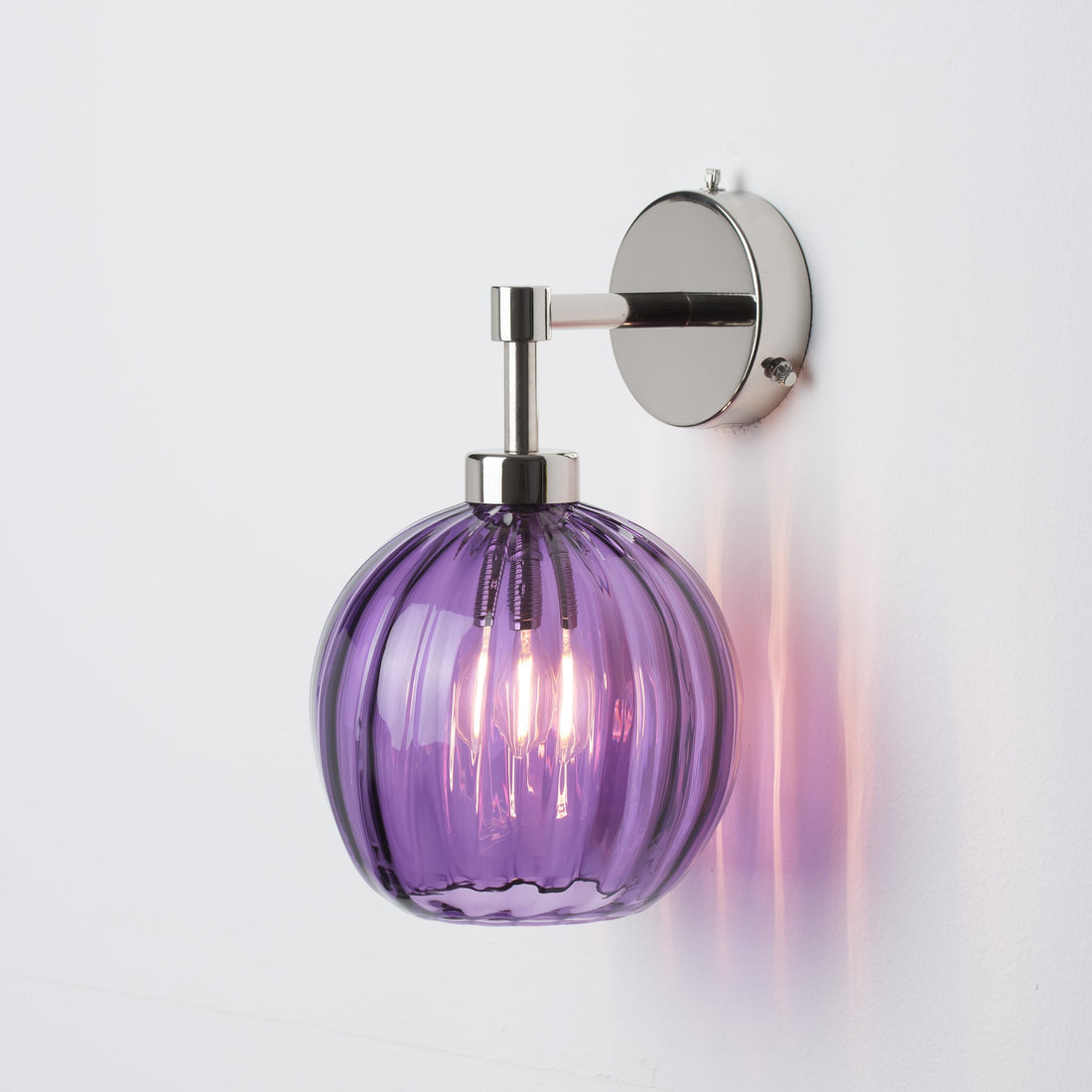 Petite Ball Wall Light - Purple/Optic