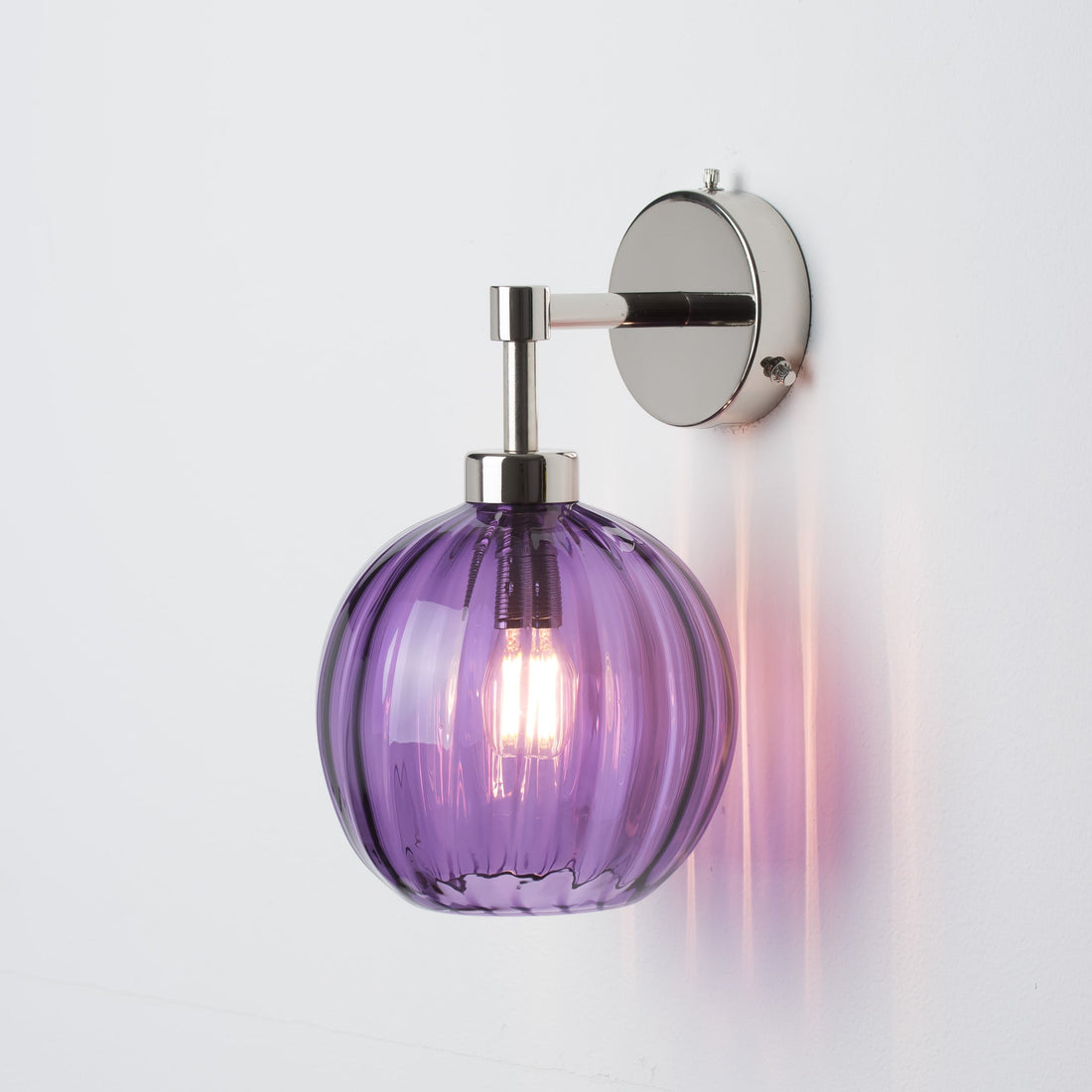 Petite Ball Wall Light - Purple/Optic