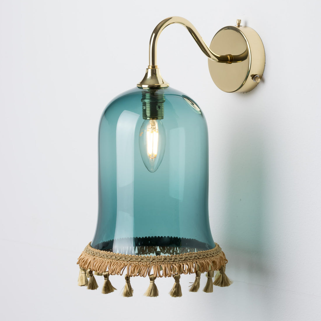 Tassel Wall Light - Steel/Plain