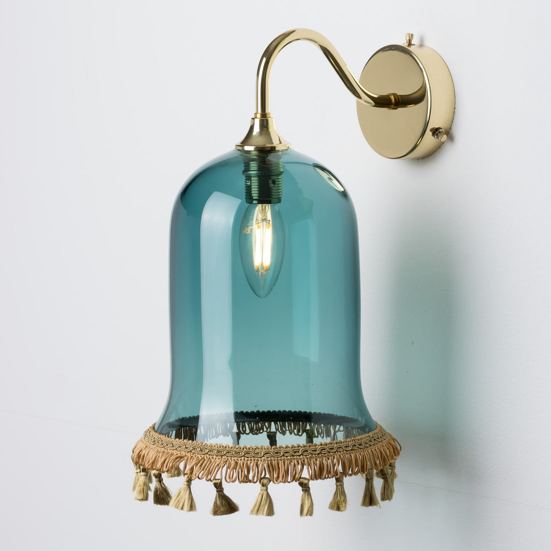 Tassel Wall Light - Steel/Plain