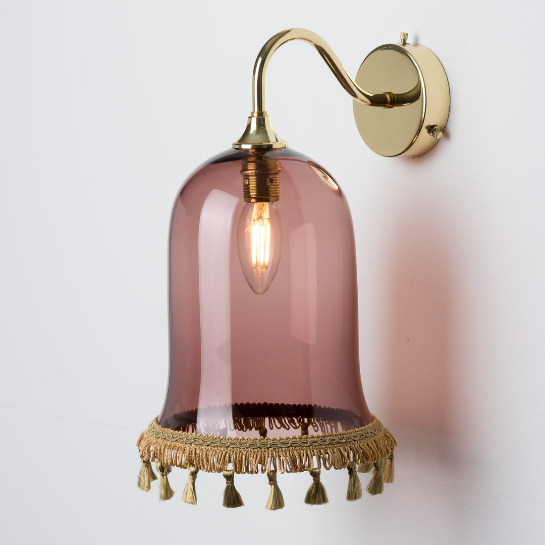 Tassel Wall Light - Tea/Plain