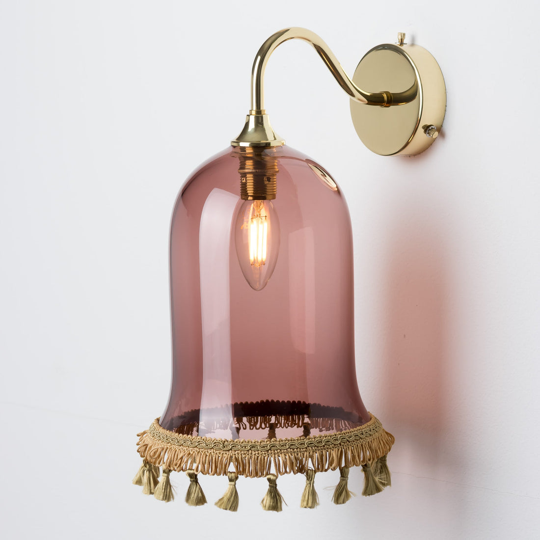 Tassel Wall Light - Tea/Plain