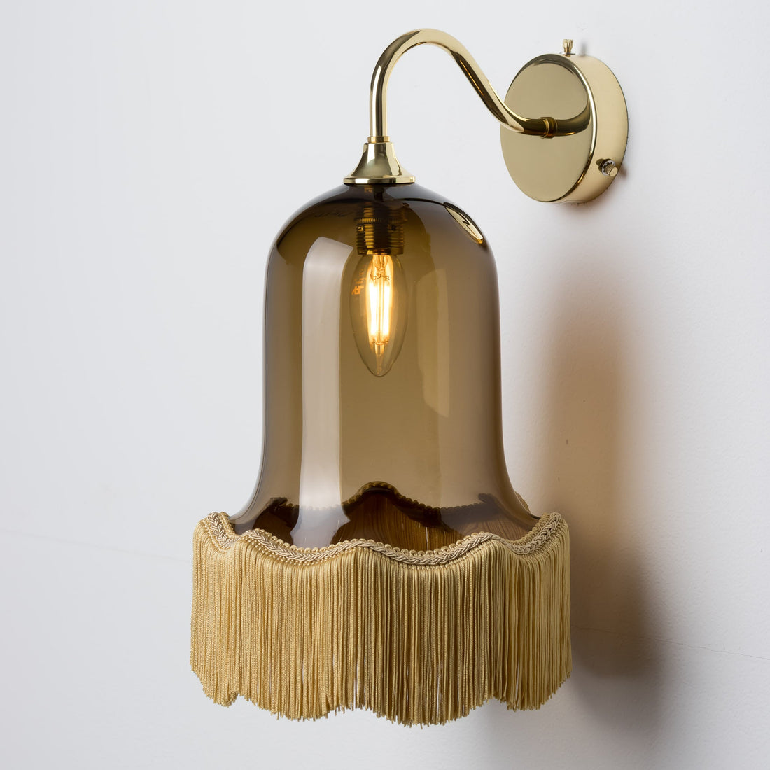 Vintage Bell Wall Light - Bronze/Plain