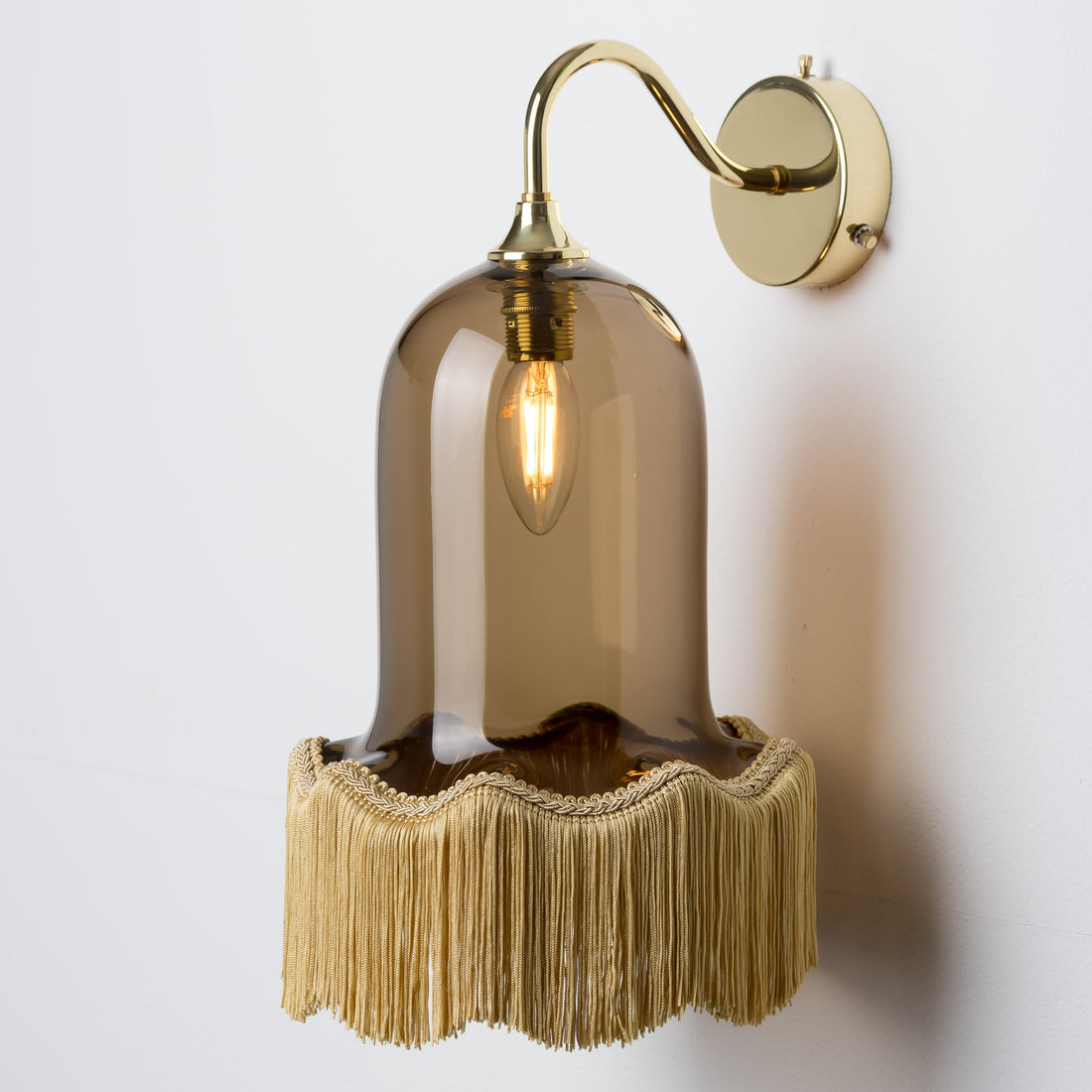 Vintage Bell Wall Light - Bronze/Plain