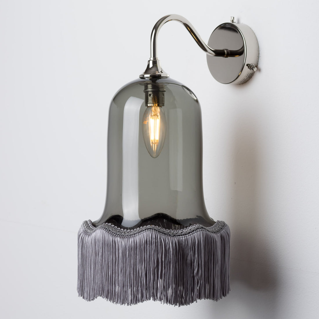Vintage Bell Wall Light - Grey/Plain