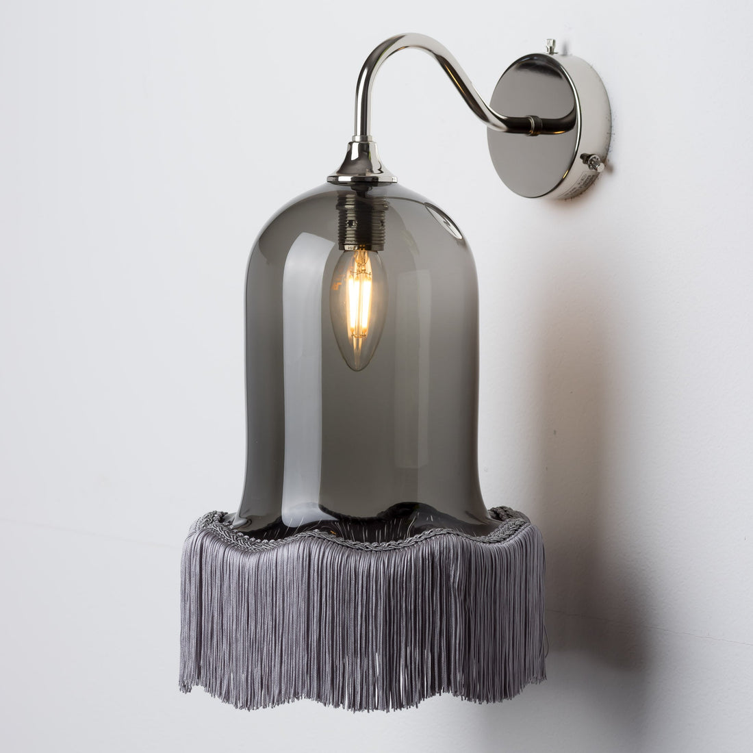 Vintage Bell Wall Light - Grey/Plain