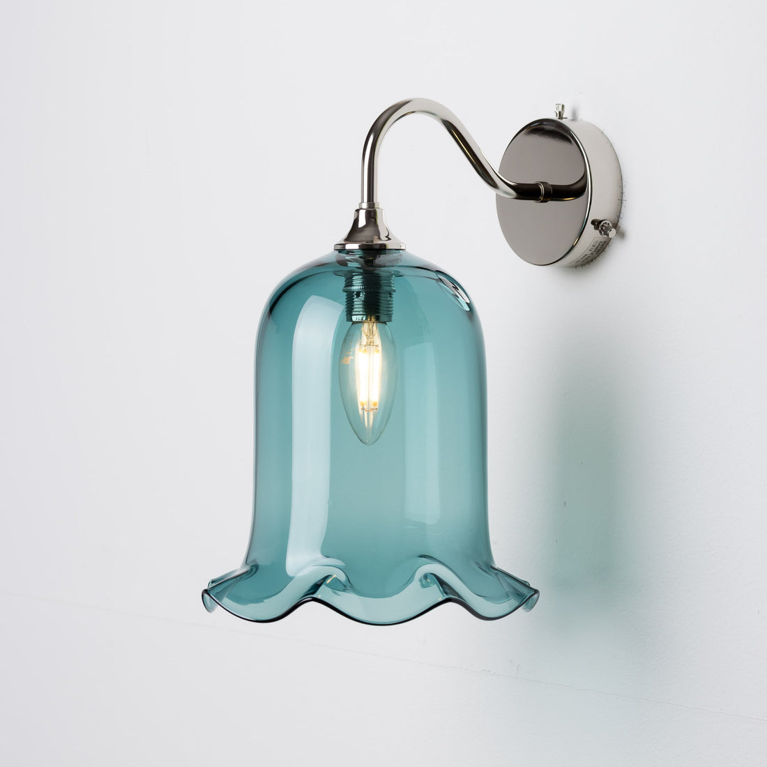 Nouveau Wall Light - Steel/Plain