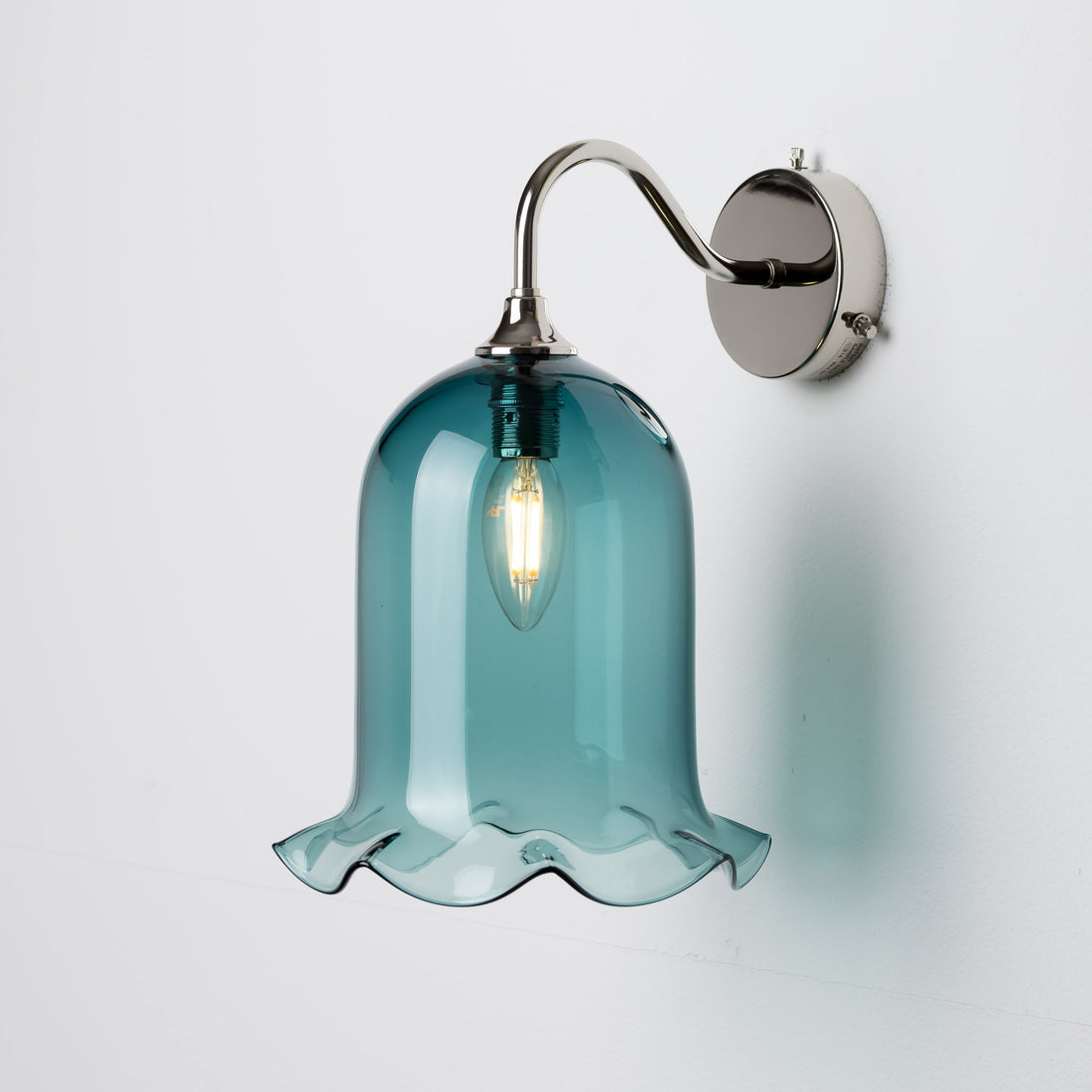 Nouveau Wall Light - Steel/Plain