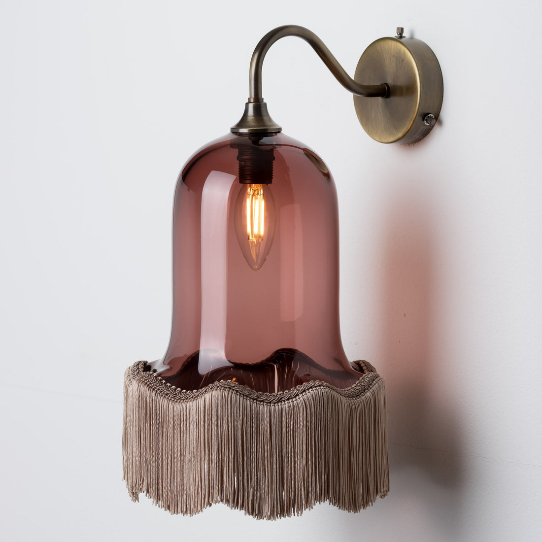Vintage Bell Wall Light - Tea/Plain