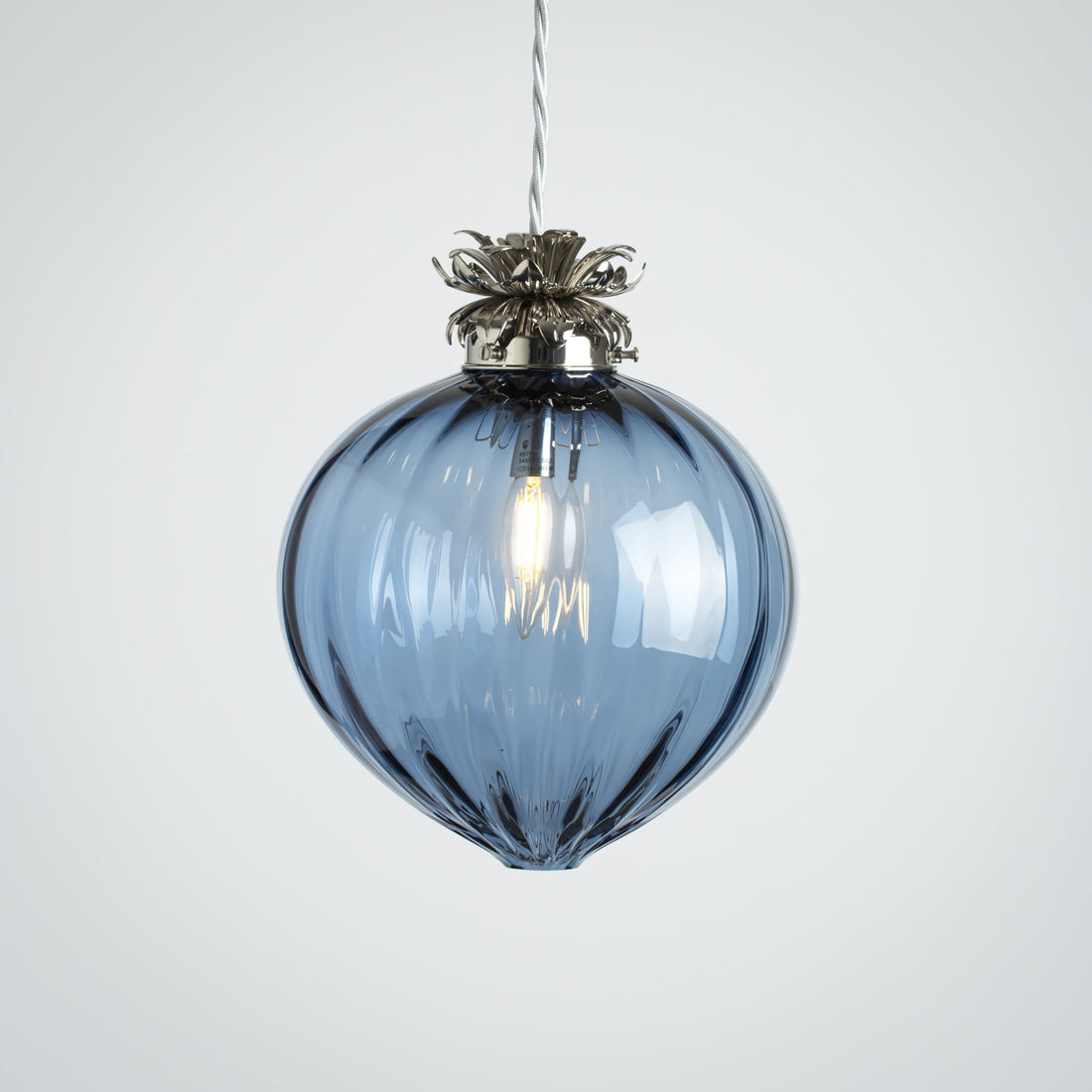 Flora Pendant Large - Denim/Optic
