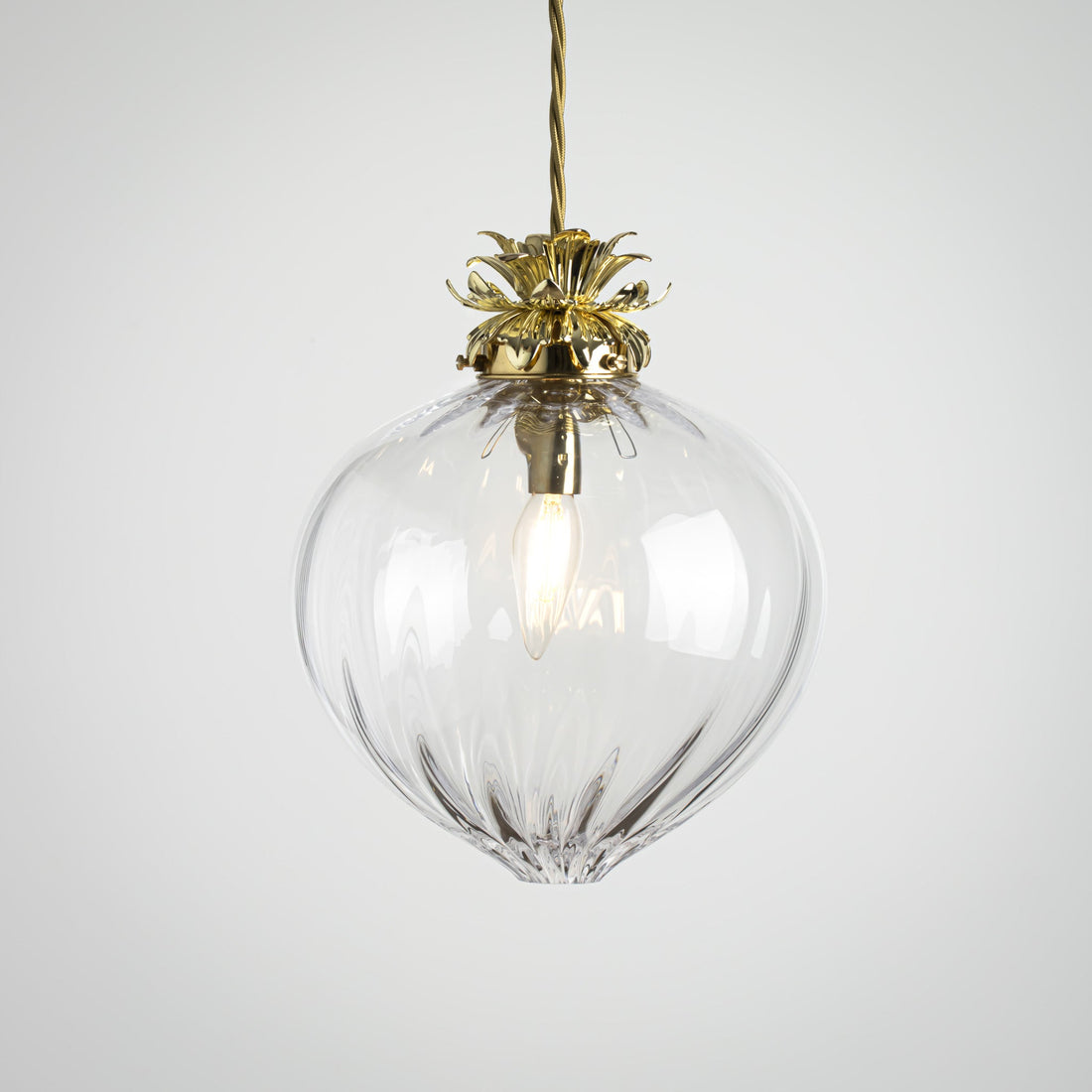 Flora Pendant Large - Clear/Optic