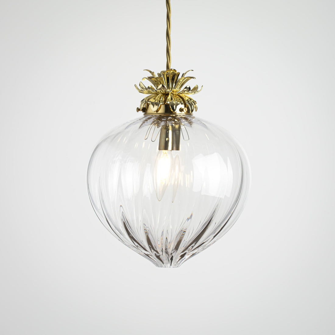 Flora Pendant Large - Clear/Optic