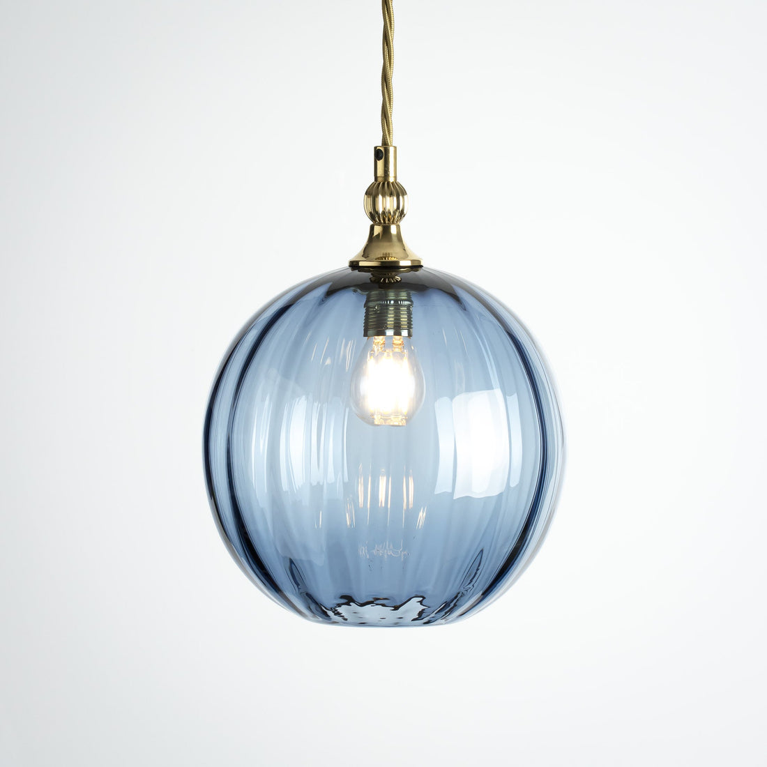 Finial Pendant - Denim/Optic