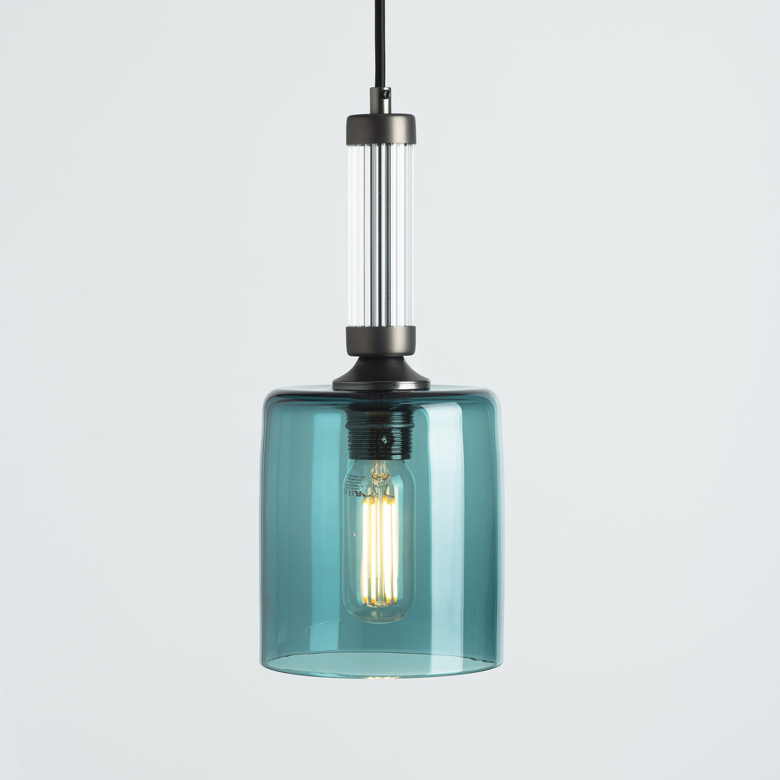 Pillar Light - Steel/Plain