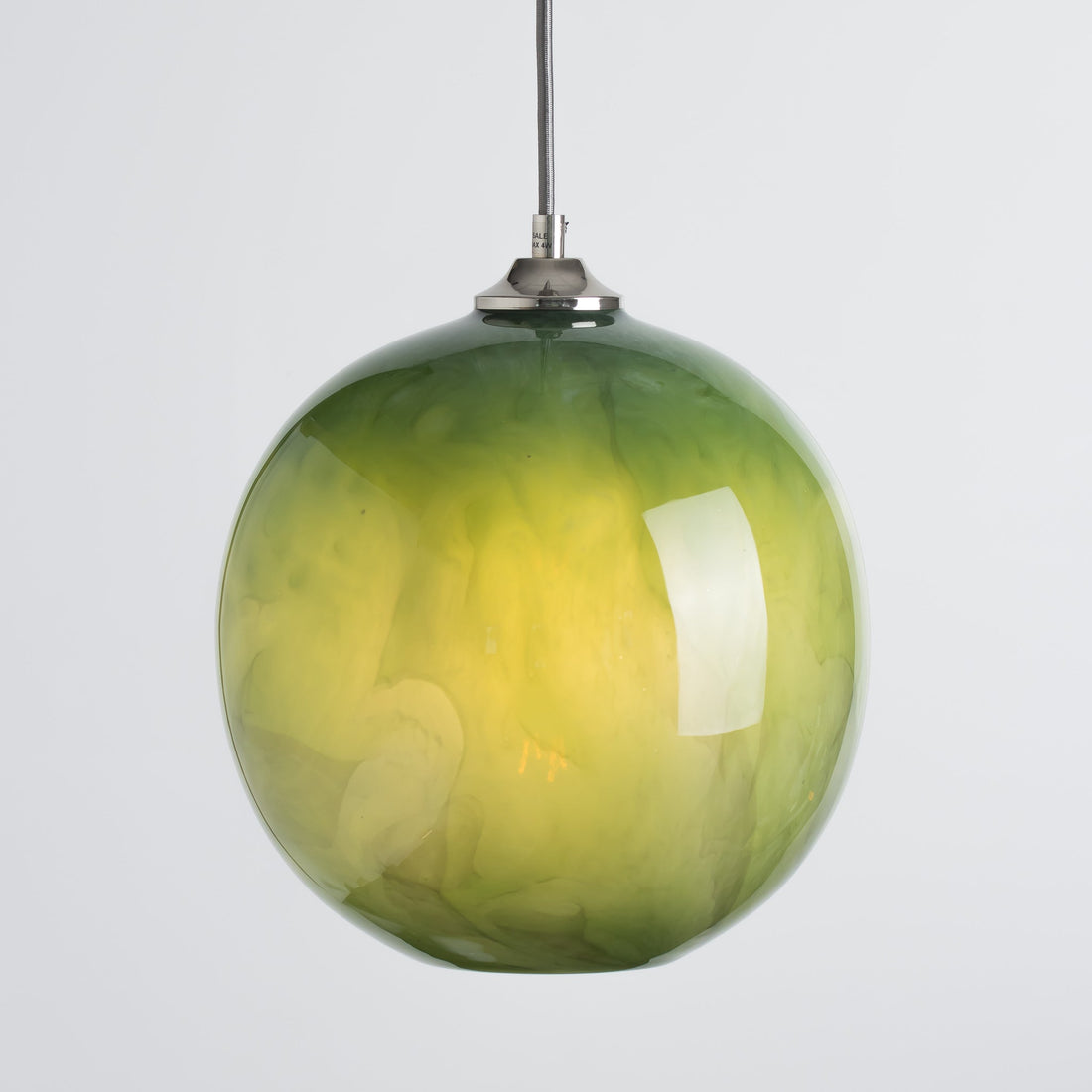 Mineral Pendant Large - Malachite/Plain