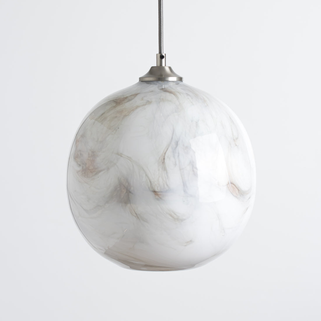Mineral Pendant Large - Marble/Plain