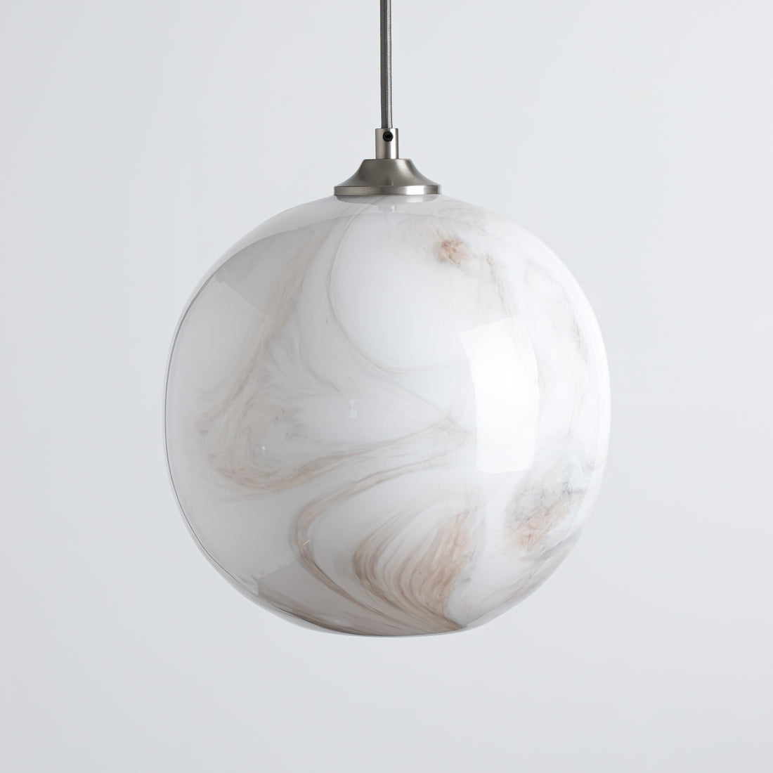 Mineral Pendant Large - Marble/Plain