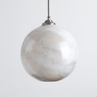 Mineral Pendant Large - Marble/Plain